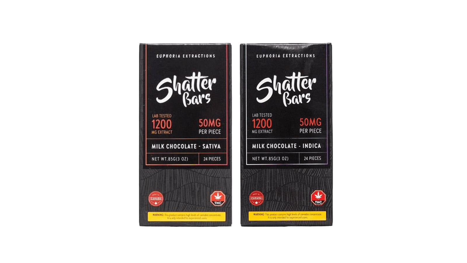 Euphoria Extractions - Shatter Bars (1200mg THC)