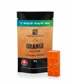 1:1 Sativa Orange Jelly Bomb – Twisted Extracts