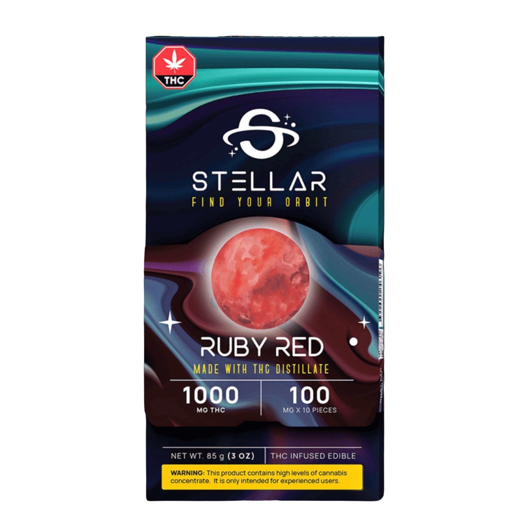 STELLAR: 1000MG THC INFUSED CHOCOLATE BAR (assorted flavours)